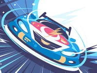 Fast Racing Car Hidden image